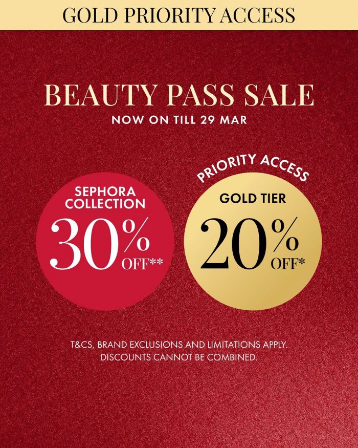 最新 SEPHORA 促销 (至3月29日):Beauty Pass Sale 2026 | 高达30%回扣与免费赠品