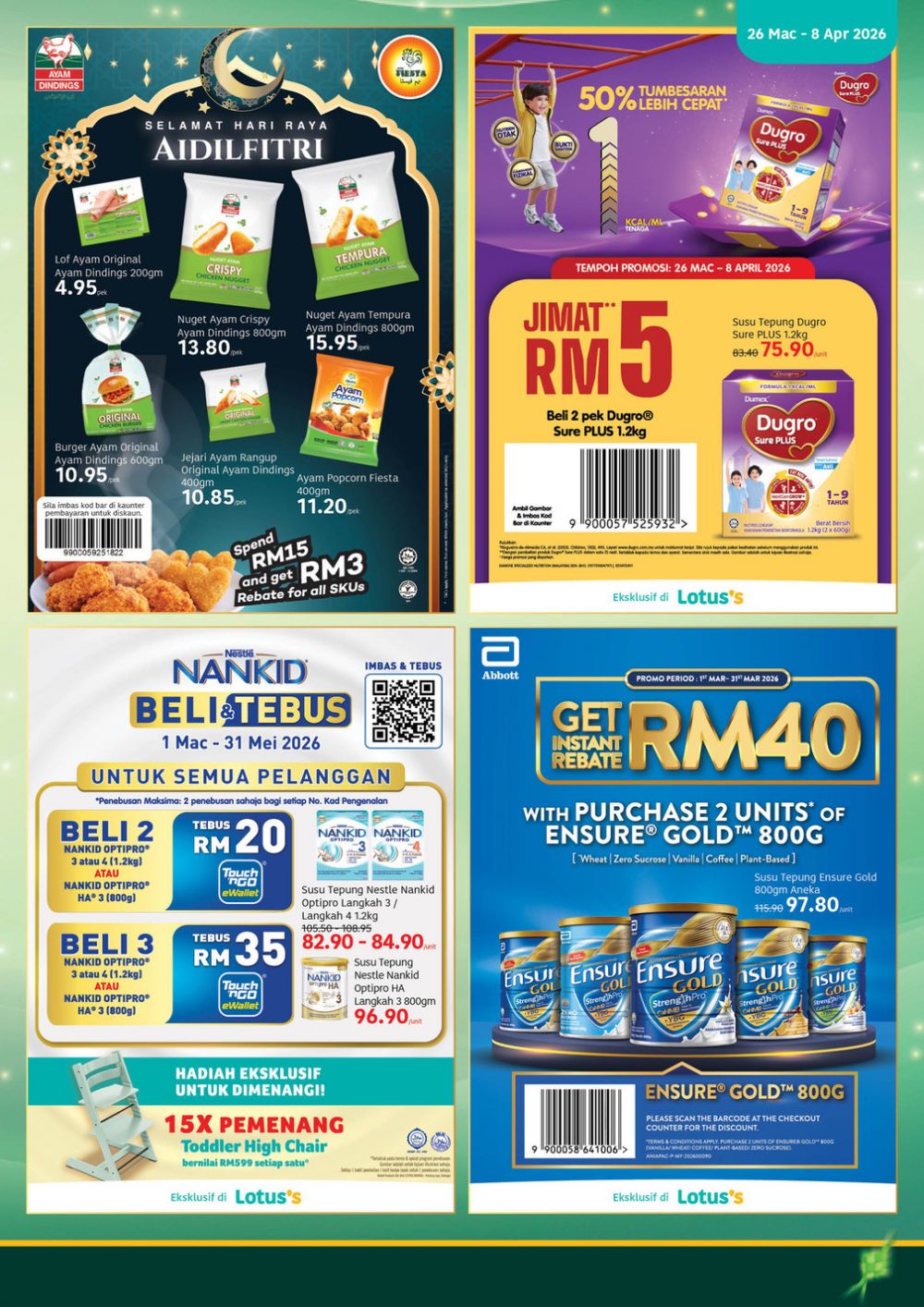 Lotus's Promotion Catalogue: Hari Raya Offers - Buy 1 Free 1 & 40% OFF | March - April 2026 Lotus's Promotion Catalogue: Hari Raya Offers - Buy 1 Free 1 & 40% OFF | March - April 2026