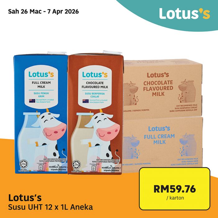最新 Lotus's 促销 (26日-7日):Beli Lebih Untung Lebih Deals | 附完整大促销价格表