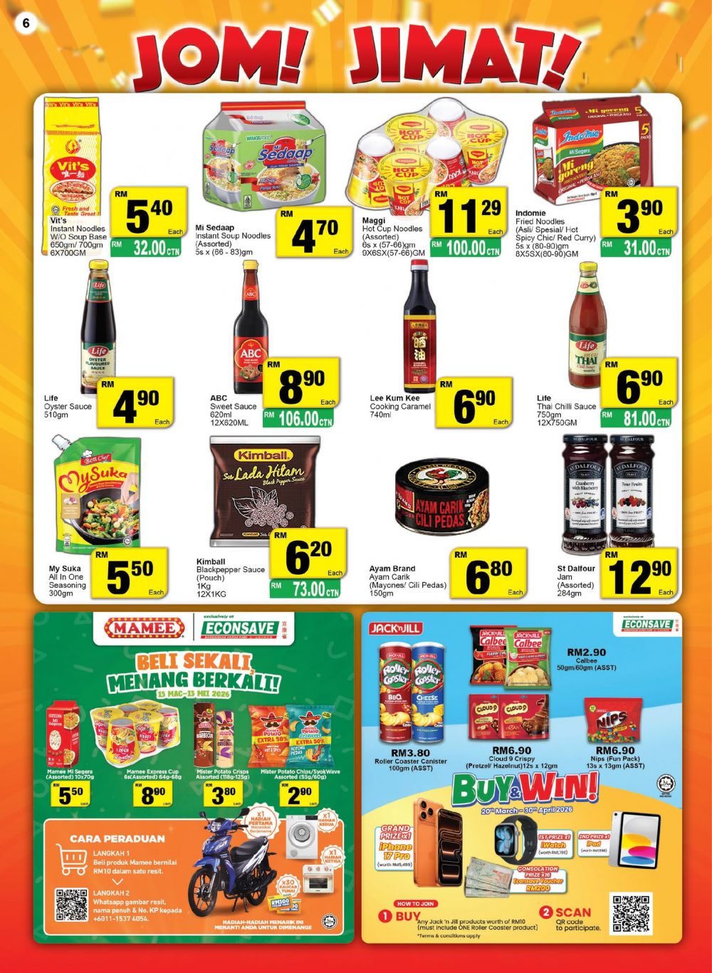 Econsave Promotion Catalogue: Jom Jimat Sale - Milo 900g at RM18.49 | 27 Mar - 7 Apr 2026 Econsave Promotion Catalogue: Jom Jimat Sale - Milo 900g at RM18.49 | 27 Mar - 7 Apr 2026