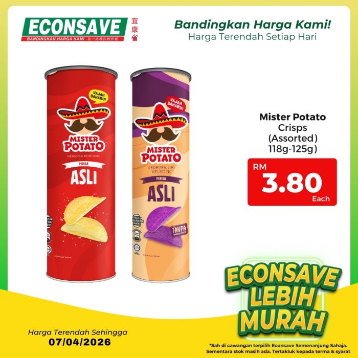 Econsave Lebih Murah Promotion: Harga Terendah Setiap Hari - Lowest Prices Guaranteed | Till 7 April 2026 Econsave Lebih Murah Promotion: Harga Terendah Setiap Hari - Lowest Prices Guaranteed | Till 7 April 2026