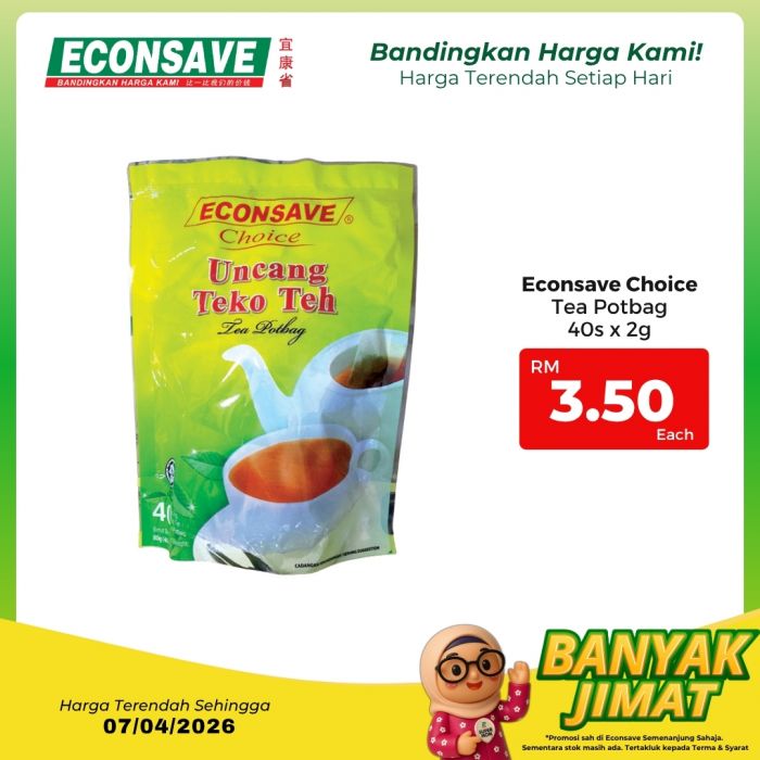 最新 Econsave 促销 (至 2026年4月7日):Banyak Jimat Deals | 西马最低价商品