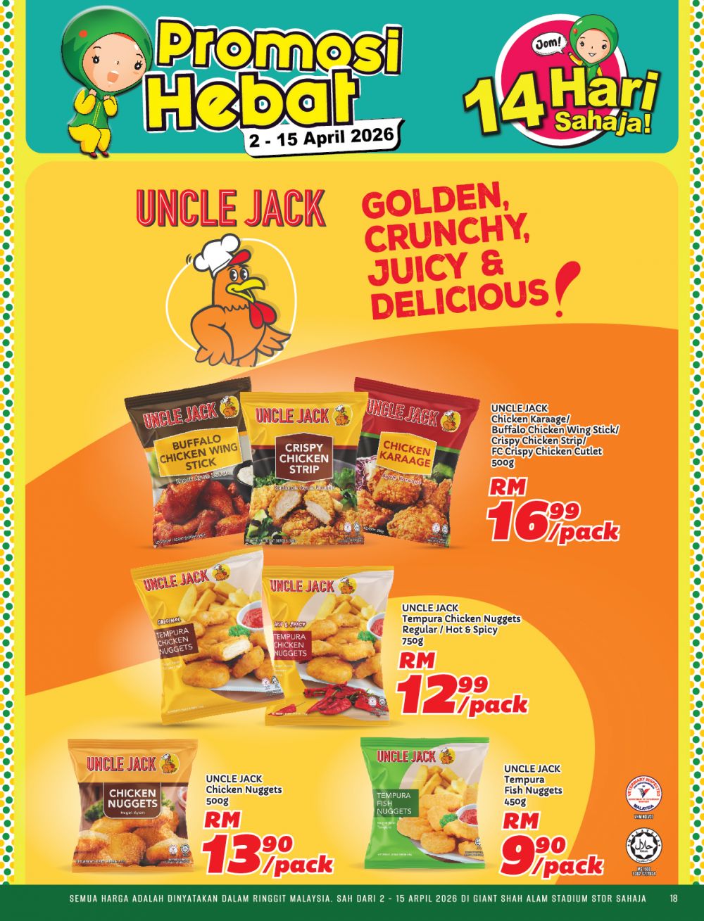 Giant Promotion @ Stadium Shah Alam: Promosi Hebat - Fresh Chicken @ RM5.99/kg! | 2-15 April 2026 Giant Promotion @ Stadium Shah Alam: Promosi Hebat - Fresh Chicken @ RM5.99/kg! | 2-15 April 2026