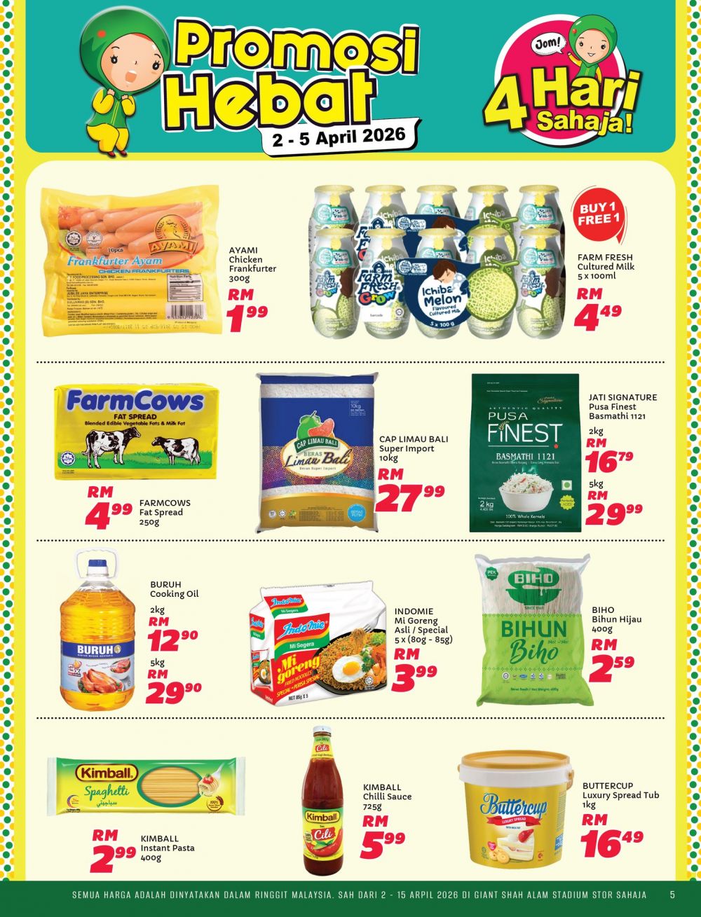 Giant Promotion @ Stadium Shah Alam: Promosi Hebat - Fresh Chicken @ RM5.99/kg! | 2-15 April 2026 Giant Promotion @ Stadium Shah Alam: Promosi Hebat - Fresh Chicken @ RM5.99/kg! | 2-15 April 2026