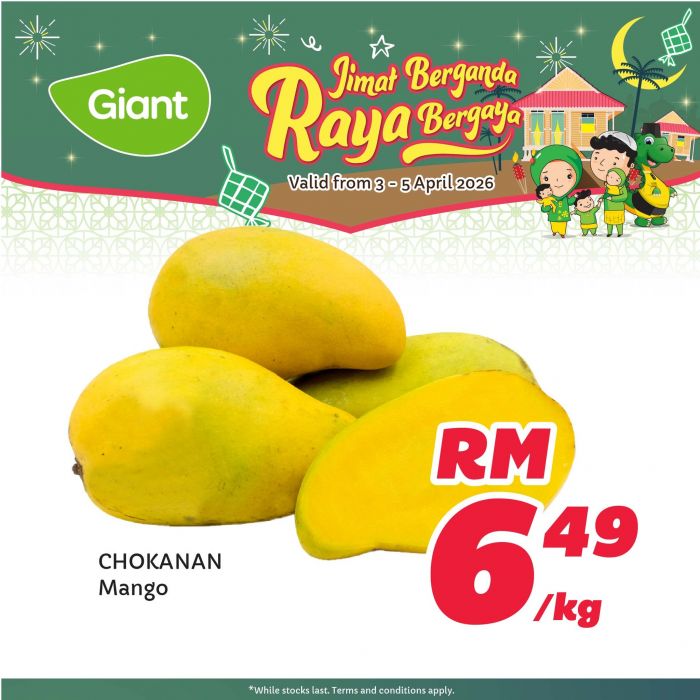 Giant Weekend Promotion: Jimat Berganda Raya Bergaya - RM0.99 Apples & RM29.99 Rice | 3-5 April 2026 Giant Weekend Promotion: Jimat Berganda Raya Bergaya - RM0.99 Apples & RM29.99 Rice | 3-5 April 2026
