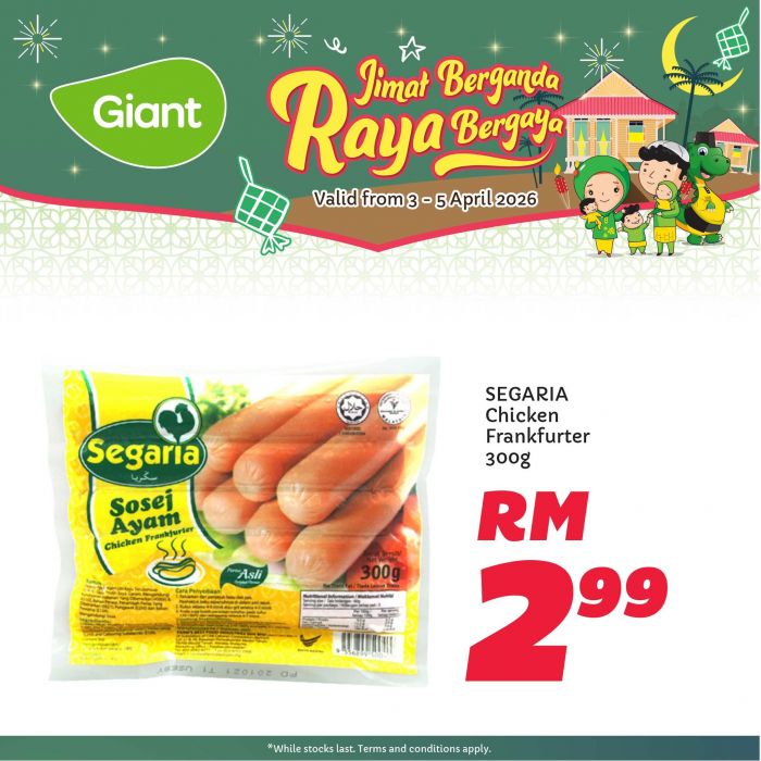 Giant Weekend Promotion: Jimat Berganda Raya Bergaya - RM0.99 Apples & RM29.99 Rice | 3-5 April 2026 Giant Weekend Promotion: Jimat Berganda Raya Bergaya - RM0.99 Apples & RM29.99 Rice | 3-5 April 2026