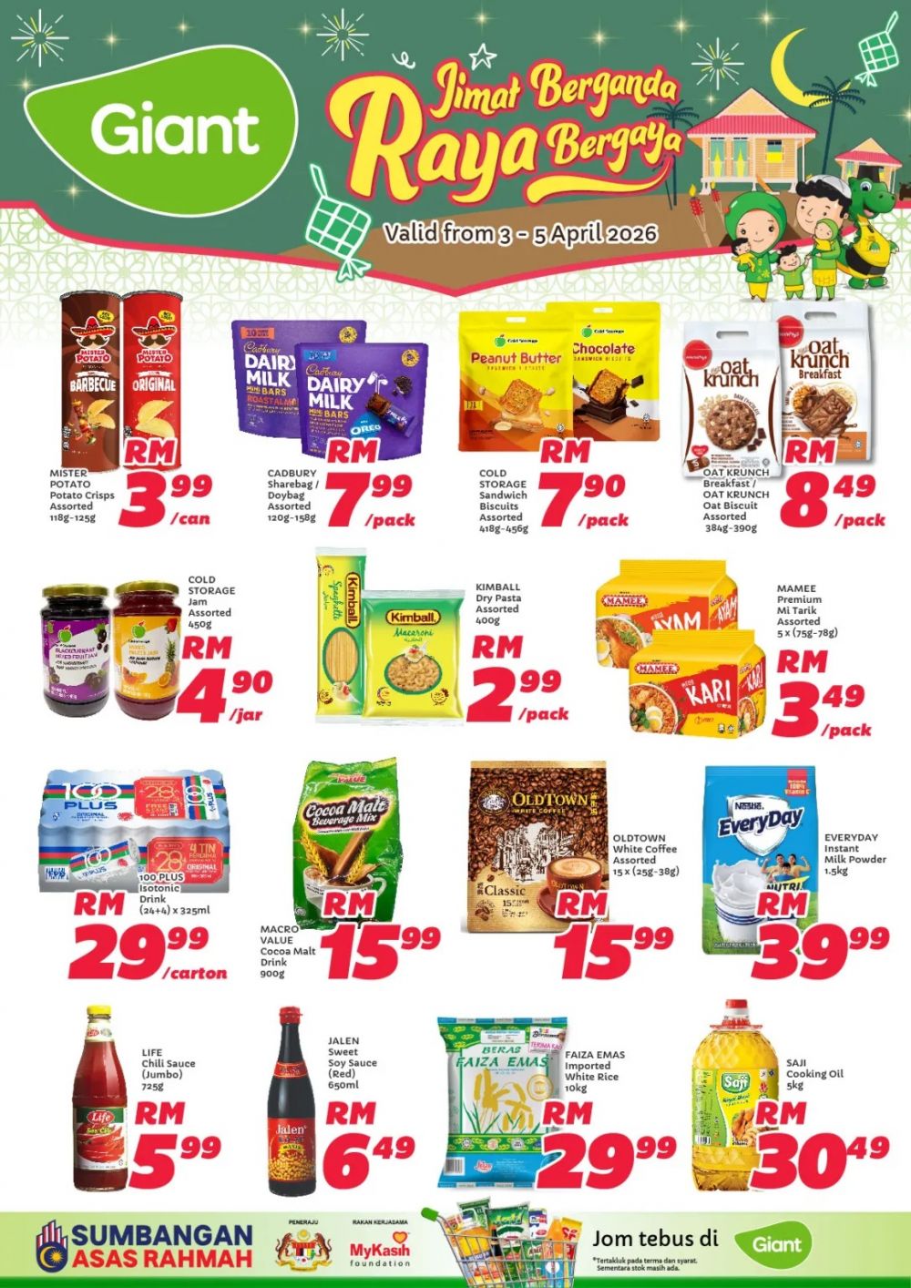 Giant Weekend Promotion: Jimat Berganda Raya Bergaya - RM0.99 Apples & RM29.99 Rice | 3-5 April 2026 Giant Weekend Promotion: Jimat Berganda Raya Bergaya - RM0.99 Apples & RM29.99 Rice | 3-5 April 2026
