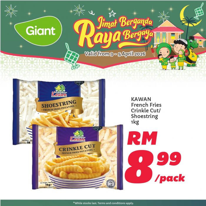 Giant Weekend Promotion: Jimat Berganda Raya Bergaya - RM0.99 Apples & RM29.99 Rice | 3-5 April 2026 Giant Weekend Promotion: Jimat Berganda Raya Bergaya - RM0.99 Apples & RM29.99 Rice | 3-5 April 2026