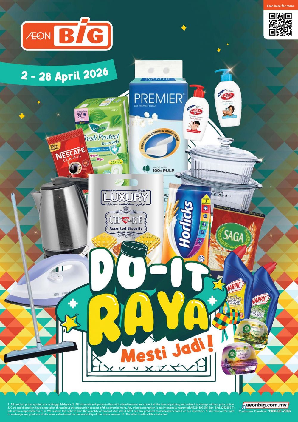 AEON BiG Promotion Catalogue: DO-IT RAYA Mesti Jadi! - Grab PWP Deals from RM5 | 2-28 April 2026 AEON BiG Promotion Catalogue: DO-IT RAYA Mesti Jadi! - Grab PWP Deals from RM5 | 2-28 April 2026
