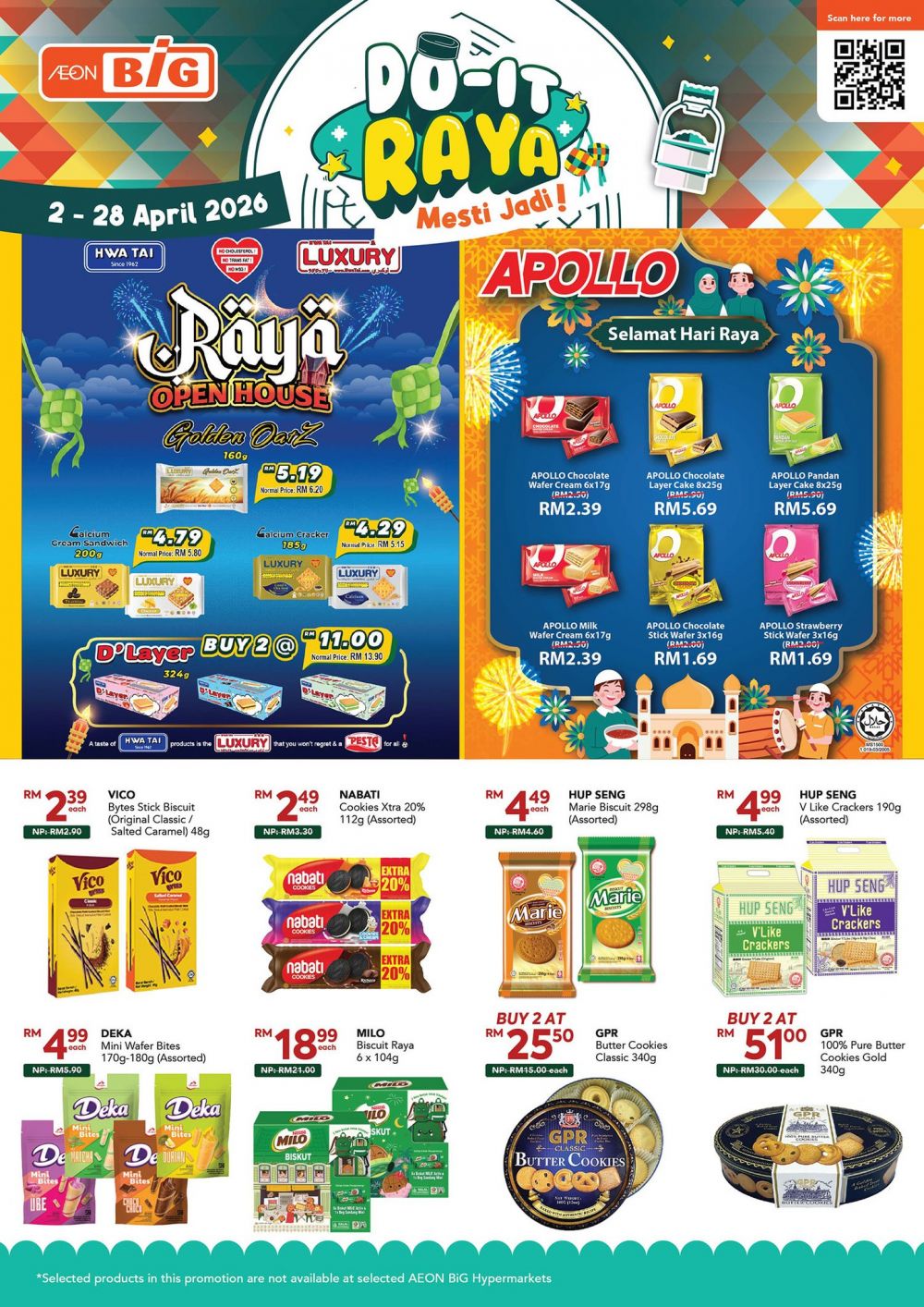 最新 AEON BiG 促销 (至 28日4月2026年):DO-IT RAYA 促销目录 | PWP特价低至RM5