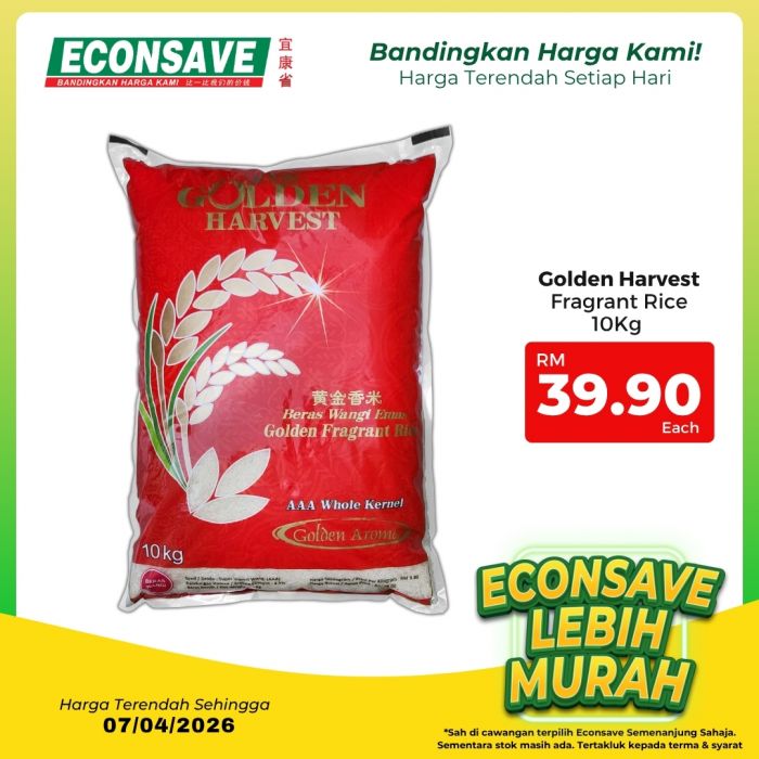 Econsave Lebih Murah Promotion: Harga Terendah Setiap Hari - Sayur Buy 3 @ RM10 | Until 7 April 2026 Econsave Lebih Murah Promotion: Harga Terendah Setiap Hari - Sayur Buy 3 @ RM10 | Until 7 April 2026