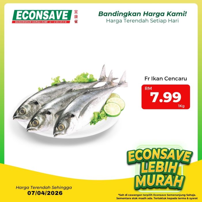 Econsave Lebih Murah Promotion: Harga Terendah Setiap Hari - Sayur Buy 3 @ RM10 | Until 7 April 2026 Econsave Lebih Murah Promotion: Harga Terendah Setiap Hari - Sayur Buy 3 @ RM10 | Until 7 April 2026