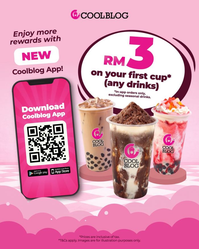 Coolblog Promotion: New App Rewards - Buy 1 Free 1 Every Thursday & RM3 OFF Coolblog Promotion: New App Rewards - Buy 1 Free 1 Every Thursday & RM3 OFF