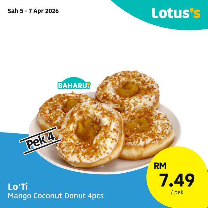 最新 Lotus's 促销 (至 4月30日):Janji Semua Sukaaa | 买一送一葡式蛋挞与面包