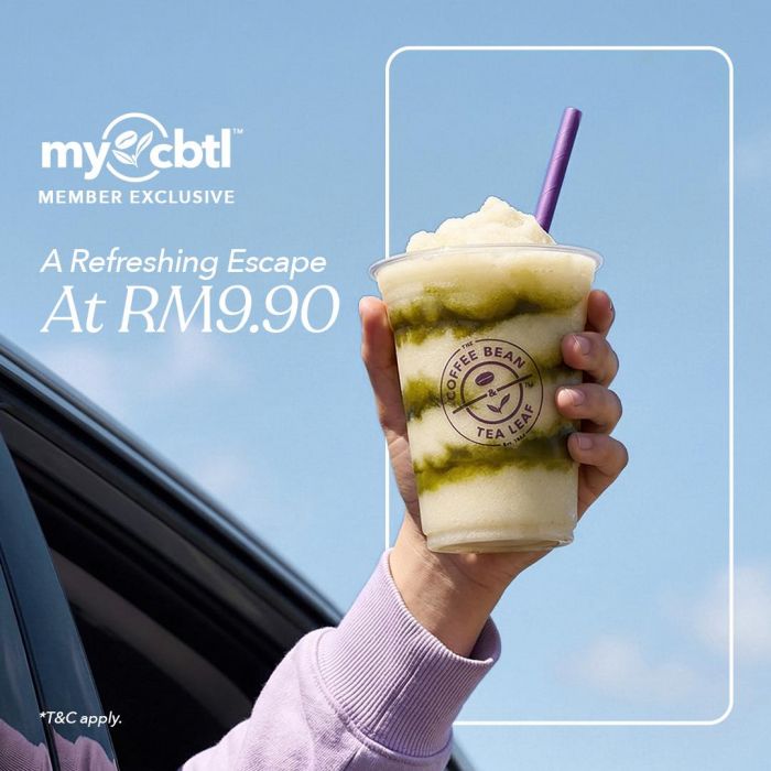 The Coffee Bean & Tea Leaf Promotion: Grape Elderflower Granita - At RM9.90 | 6-19 April 2026 The Coffee Bean & Tea Leaf Promotion: Grape Elderflower Granita - At RM9.90 | 6-19 April 2026