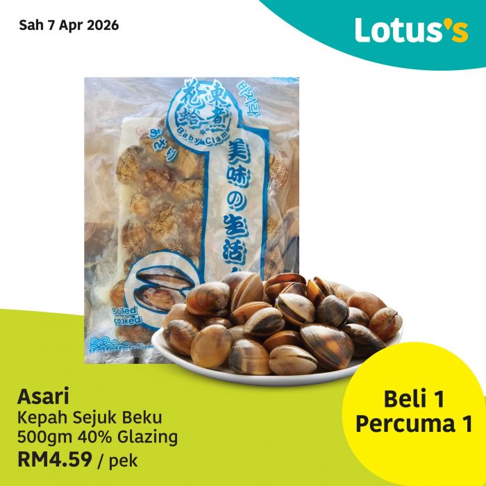 Lotus's Promotion: Gila Jimat Sale - Buy 1 Free 1 & Grocery Deals | 7-15 April 2026 Lotus's Promotion: Gila Jimat Sale - Buy 1 Free 1 & Grocery Deals | 7-15 April 2026