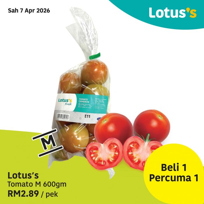 Lotus's Promotion: Gila Jimat Sale - Buy 1 Free 1 & Grocery Deals | 7-15 April 2026 Lotus's Promotion: Gila Jimat Sale - Buy 1 Free 1 & Grocery Deals | 7-15 April 2026