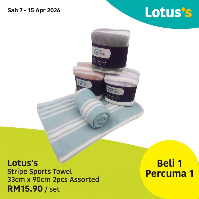 Lotus's Promotion: Gila Jimat Sale - Buy 1 Free 1 & Grocery Deals | 7-15 April 2026 Lotus's Promotion: Gila Jimat Sale - Buy 1 Free 1 & Grocery Deals | 7-15 April 2026