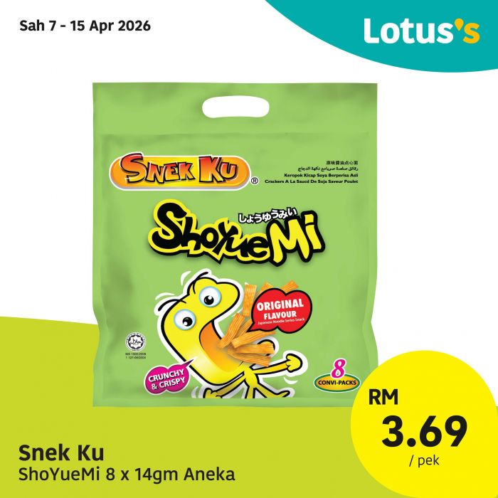 Lotus's Promotion: Gila Jimat Sale - Buy 1 Free 1 & Grocery Deals | 7-15 April 2026 Lotus's Promotion: Gila Jimat Sale - Buy 1 Free 1 & Grocery Deals | 7-15 April 2026