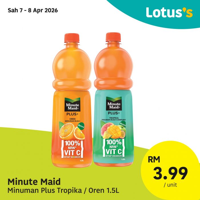 Lotus's Promotion: Gila Jimat Sale - Buy 1 Free 1 & Grocery Deals | 7-15 April 2026 Lotus's Promotion: Gila Jimat Sale - Buy 1 Free 1 & Grocery Deals | 7-15 April 2026