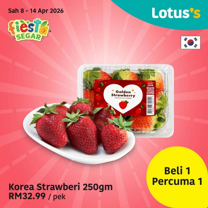 Lotus's Promotion: Fiesta Segar - Buy 1 Free 1 on Fresh Produce | 8-14 Apr 2026 Lotus's Promotion: Fiesta Segar - Buy 1 Free 1 on Fresh Produce | 8-14 Apr 2026