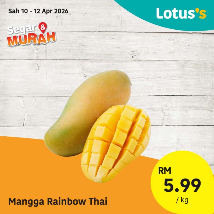 Lotus's Promotion: Segar & Murah - Buy 1 Free 1 Koral Hijau | 10-14 April 2026 Lotus's Promotion: Segar & Murah - Buy 1 Free 1 Koral Hijau | 10-14 April 2026