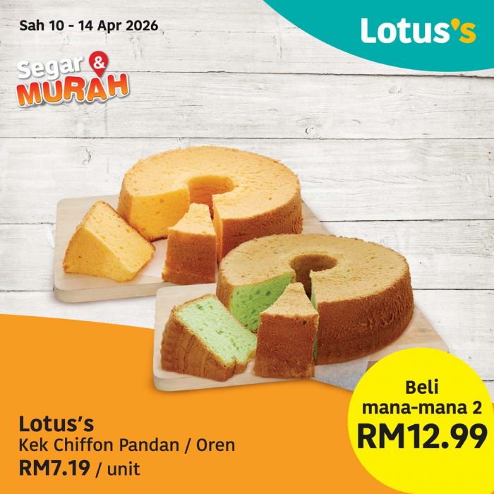Lotus's Promotion: Segar & Murah - Buy 1 Free 1 Koral Hijau | 10-14 April 2026 Lotus's Promotion: Segar & Murah - Buy 1 Free 1 Koral Hijau | 10-14 April 2026