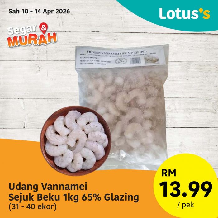 Lotus's Promotion: Segar & Murah - Buy 1 Free 1 Koral Hijau | 10-14 April 2026 Lotus's Promotion: Segar & Murah - Buy 1 Free 1 Koral Hijau | 10-14 April 2026