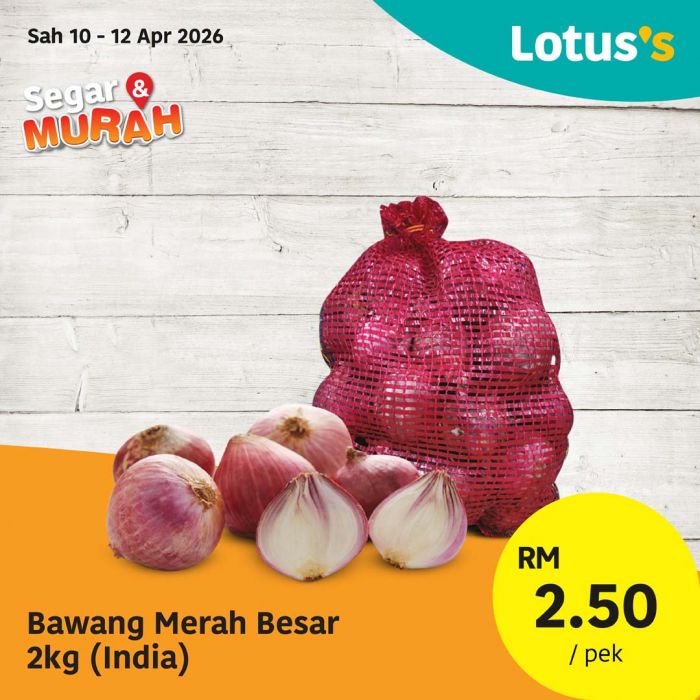 Lotus's Promotion: Segar & Murah - Buy 1 Free 1 Koral Hijau | 10-14 April 2026 Lotus's Promotion: Segar & Murah - Buy 1 Free 1 Koral Hijau | 10-14 April 2026