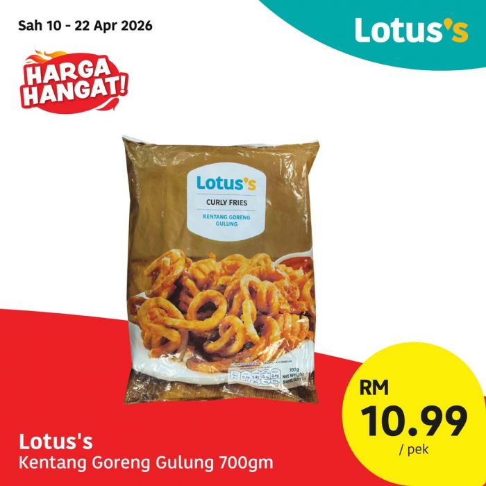 最新 Lotus's 促销 (至 2026年4月22日):Harga Hangat大减价 | 10kg白米只需RM28.50