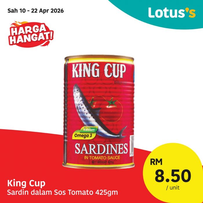 最新 Lotus's 促销 (至 2026年4月22日):Harga Hangat大减价 | 10kg白米只需RM28.50