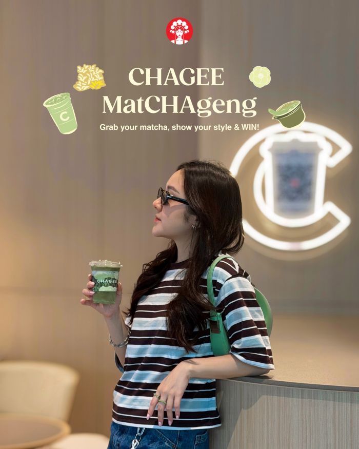CHAGEE Contest: #matCHAgeng OOTD - Win 1 Month Free Matcha & Instax Mini 12 | 10-19 April 2026 CHAGEE Contest: #matCHAgeng OOTD - Win 1 Month Free Matcha & Instax Mini 12 | 10-19 April 2026