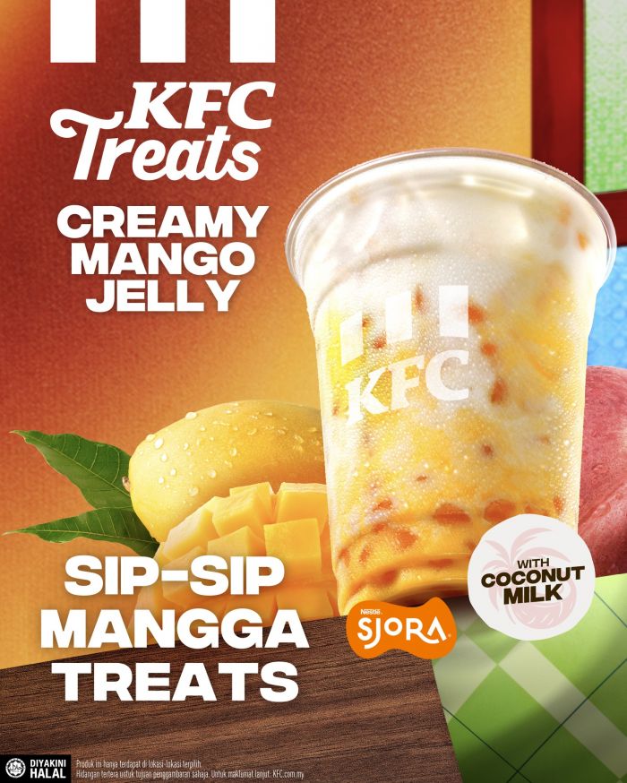 KFC Creamy Mango Jelly: Sip-Sip Mangga Treats - Only RM7.99 (12oz) KFC Creamy Mango Jelly: Sip-Sip Mangga Treats - Only RM7.99 (12oz)
