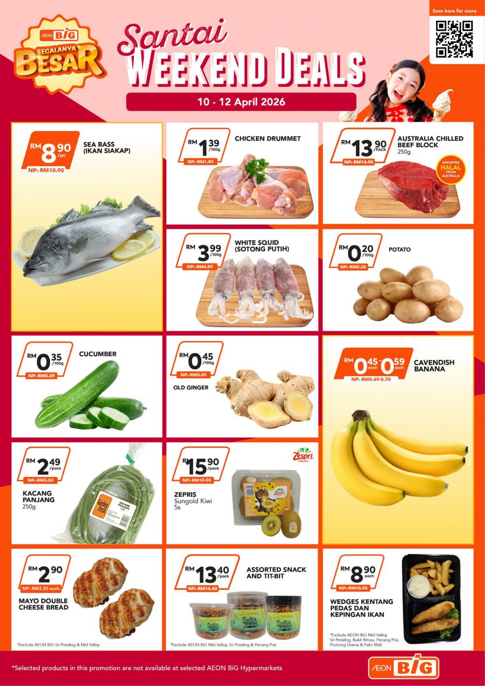 AEON BiG Weekend Promotion: Santai Weekend Deals - Sea Bass at RM8.90 | 10-12 April 2026 AEON BiG Weekend Promotion: Santai Weekend Deals - Sea Bass at RM8.90 | 10-12 April 2026