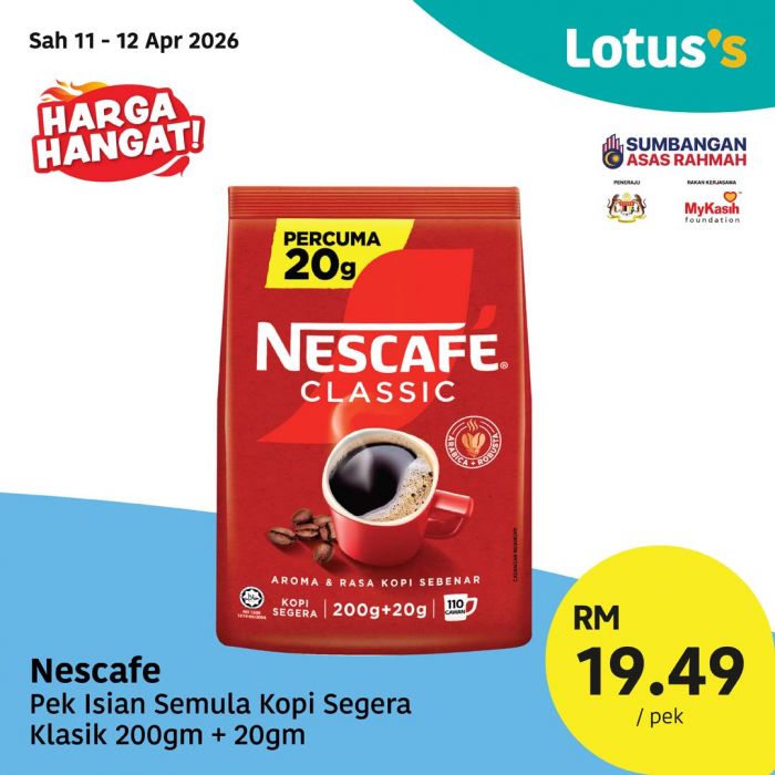 最新 Lotus's 促销 (2026年4月11日-22日):Murah Betul 大优惠 | 买一送一与惊爆低价