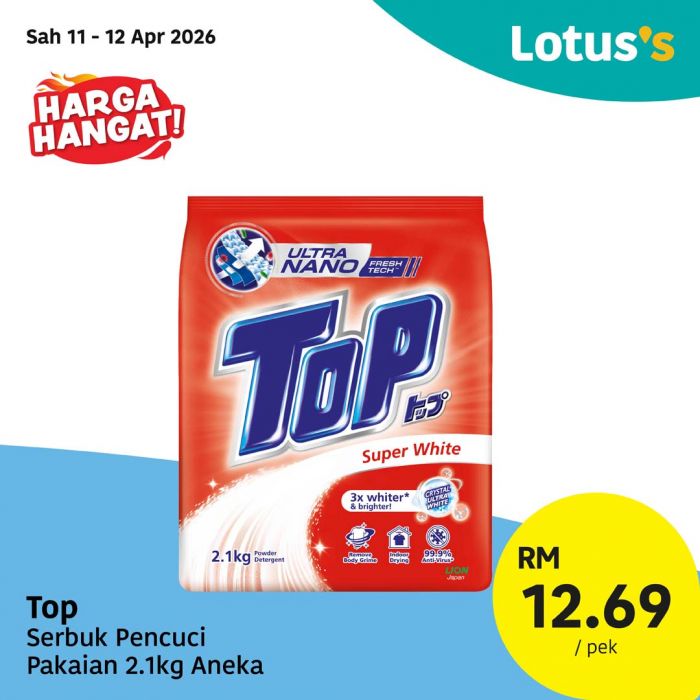 最新 Lotus's 促销 (2026年4月11日-22日):Murah Betul 大优惠 | 买一送一与惊爆低价