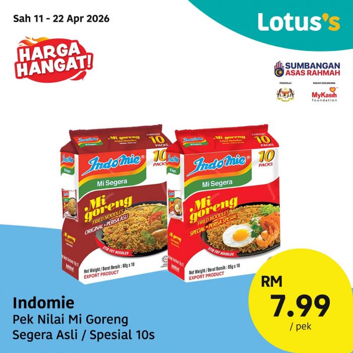 最新 Lotus's 促销 (2026年4月11日-22日):Murah Betul 大优惠 | 买一送一与惊爆低价