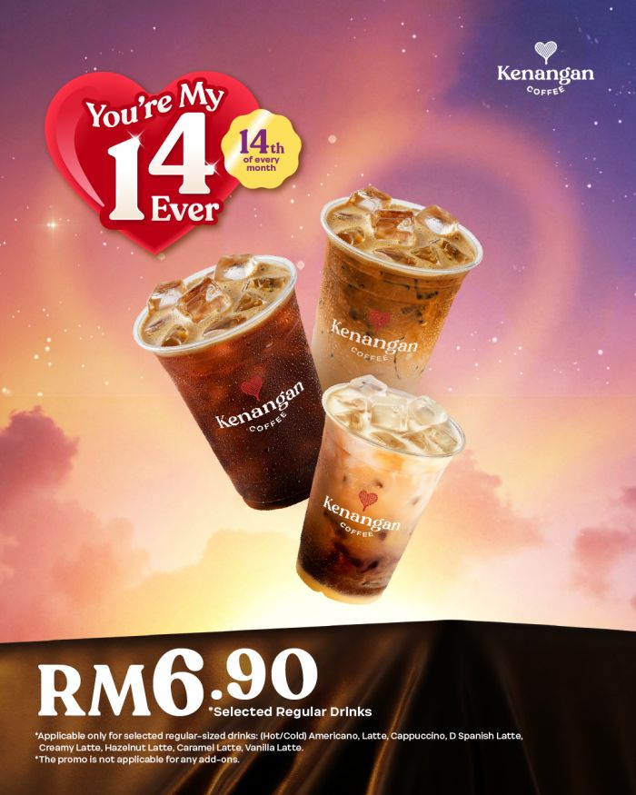 Kenangan Coffee Promotion: Kenangan Day - RM6.90 Regular Drinks | 14 April 2026 Kenangan Coffee Promotion: Kenangan Day - RM6.90 Regular Drinks | 14 April 2026