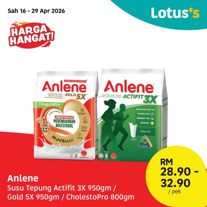Lotus's Promotion: Harga Hangat! - Essential Groceries from RM2.79 | 16 - 29 April 2026 Lotus's Promotion: Harga Hangat! - Essential Groceries from RM2.79 | 16 - 29 April 2026