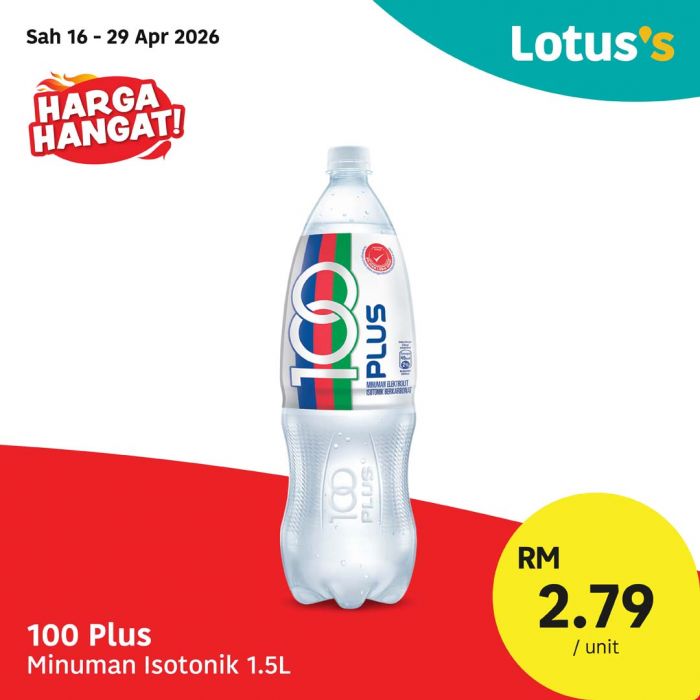 Lotus's Promotion: Harga Hangat! - Essential Groceries from RM2.79 | 16 - 29 April 2026 Lotus's Promotion: Harga Hangat! - Essential Groceries from RM2.79 | 16 - 29 April 2026