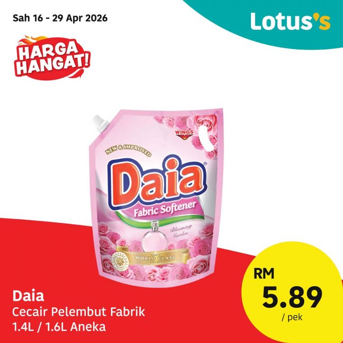 Lotus's Promotion: Harga Hangat! - Essential Groceries from RM2.79 | 16 - 29 April 2026 Lotus's Promotion: Harga Hangat! - Essential Groceries from RM2.79 | 16 - 29 April 2026