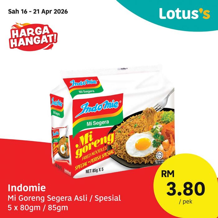Lotus's Promotion: Harga Hangat! - Essential Groceries from RM2.79 | 16 - 29 April 2026 Lotus's Promotion: Harga Hangat! - Essential Groceries from RM2.79 | 16 - 29 April 2026