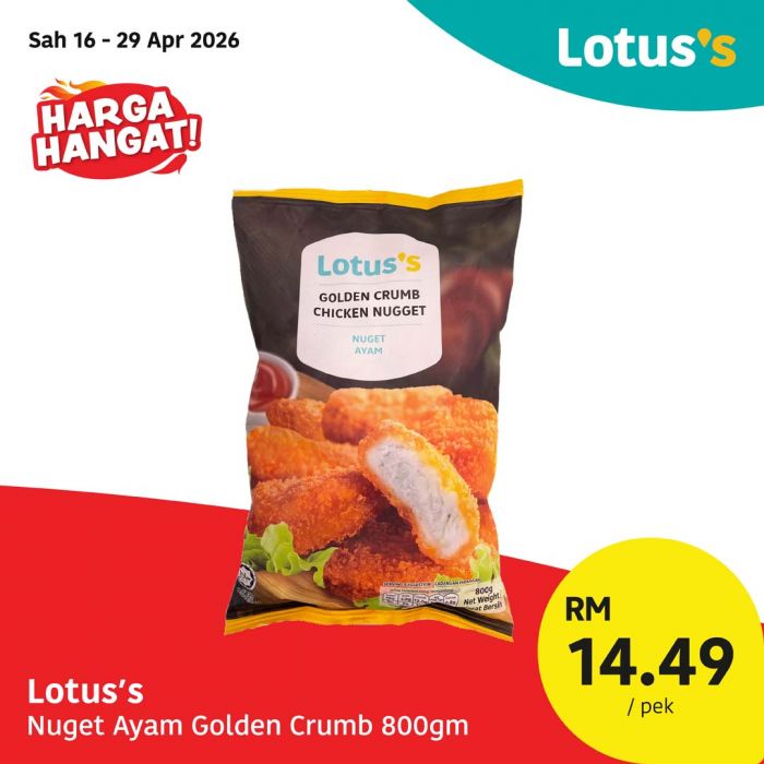 Lotus's Promotion: Harga Hangat! - Essential Groceries from RM2.79 | 16 - 29 April 2026 Lotus's Promotion: Harga Hangat! - Essential Groceries from RM2.79 | 16 - 29 April 2026