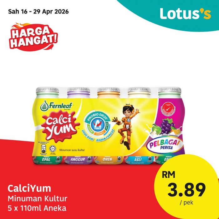 Lotus's Promotion: Harga Hangat! - Essential Groceries from RM2.79 | 16 - 29 April 2026 Lotus's Promotion: Harga Hangat! - Essential Groceries from RM2.79 | 16 - 29 April 2026