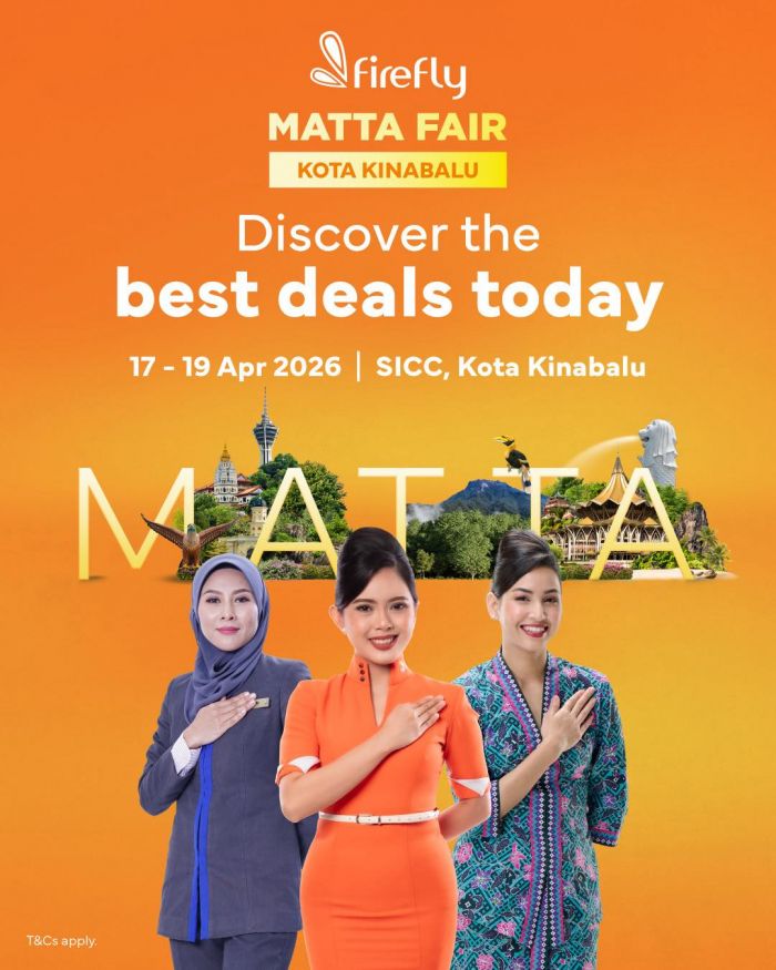 Firefly MATTA Fair Sale: Sabah Travel Fair - Discover Best Flight Deals | 17-19 Apr 2026 Firefly MATTA Fair Sale: Sabah Travel Fair - Discover Best Flight Deals | 17-19 Apr 2026