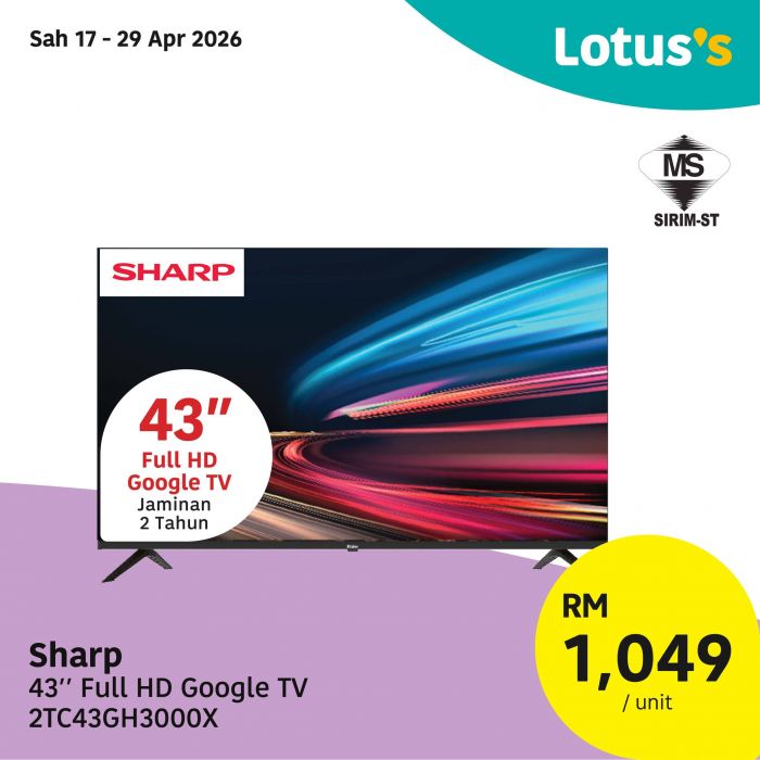 最新 Lotus's 促销 (17-29日):Pasti Berbaloi | Milo特价RM17.99 / 附完整价格表