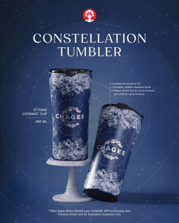 CHAGEE Constellation Tumbler: STTOKE Ceramic Cup - RM129 Only | April 2026 CHAGEE Constellation Tumbler: STTOKE Ceramic Cup - RM129 Only | April 2026