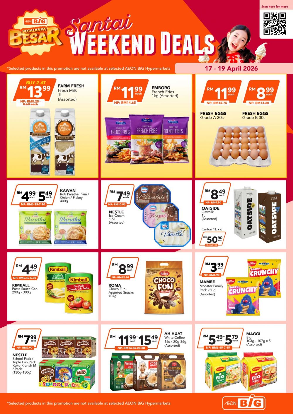 AEON BiG Weekend Promotion: Santai Weekend Deals - Sharp 43" TV @ RM1059 | 17-19 Apr 2026 AEON BiG Weekend Promotion: Santai Weekend Deals - Sharp 43" TV @ RM1059 | 17-19 Apr 2026