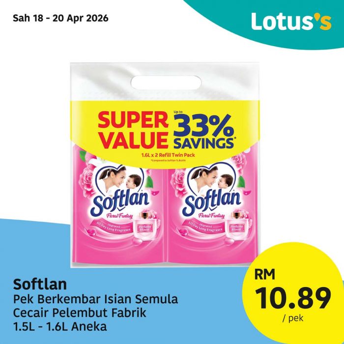 最新 Lotus's 促销 (2026年4月18日至29日):Murah Betul | 鲜鸡每公斤RM6.99