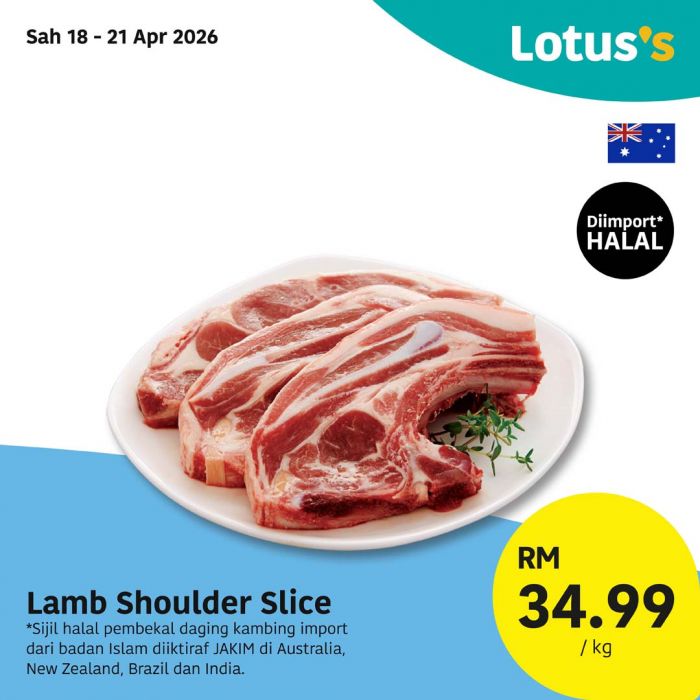 最新 Lotus's 促销 (2026年4月18日至29日):Murah Betul | 鲜鸡每公斤RM6.99